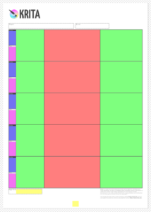 Krita default svg storyboard export template